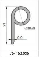 Силиконовый уплотнитель Р-образный 754152.035